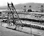 During the building of the Gatun Lock system in the Panama Canal, Dodge & Day attract considerable attention in the construction industry when they break the world record for hauling concrete