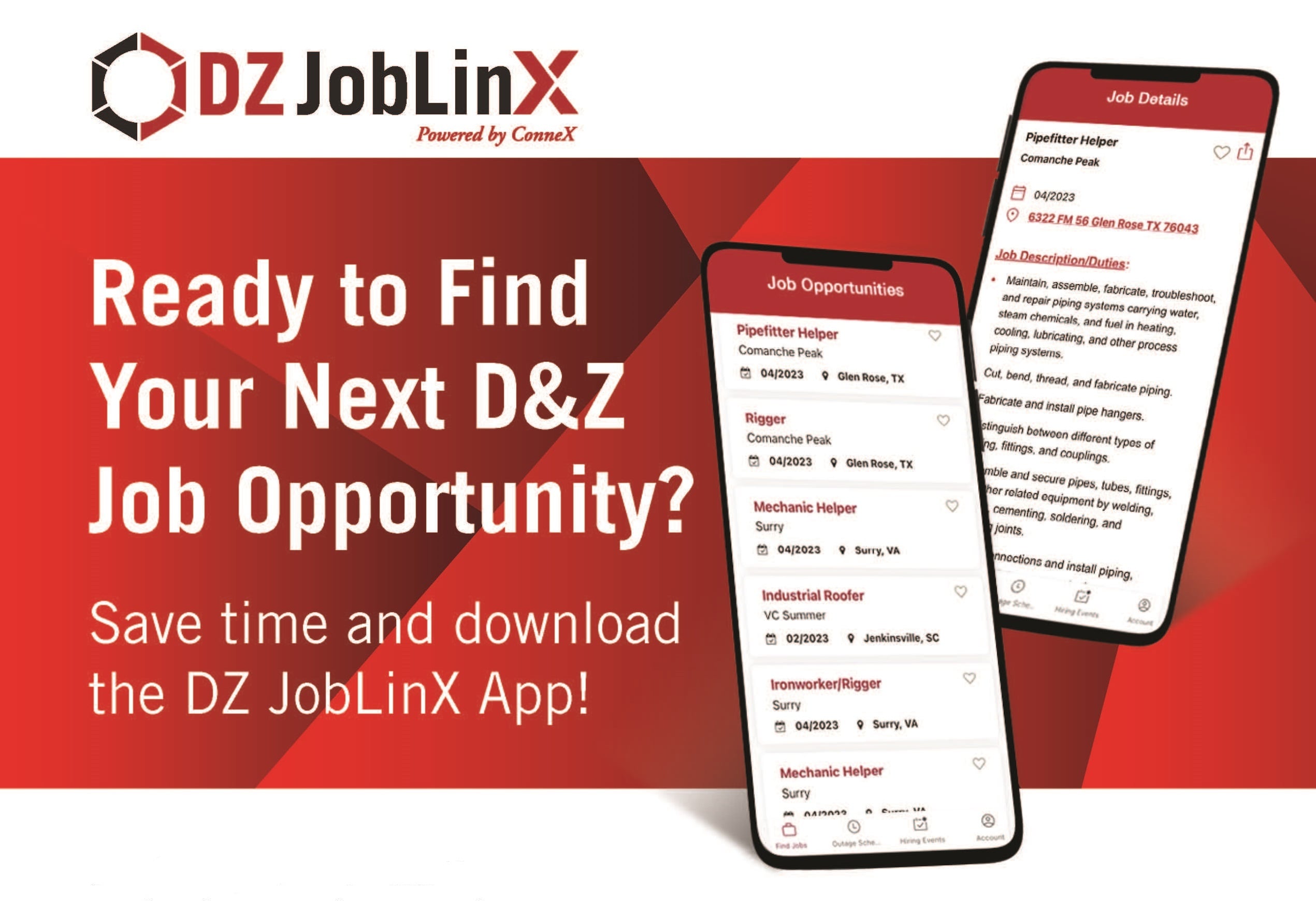 Jobsページ Introducing DZ JobLinX Mobile App, the Easy Way to Find Craft Jobs
