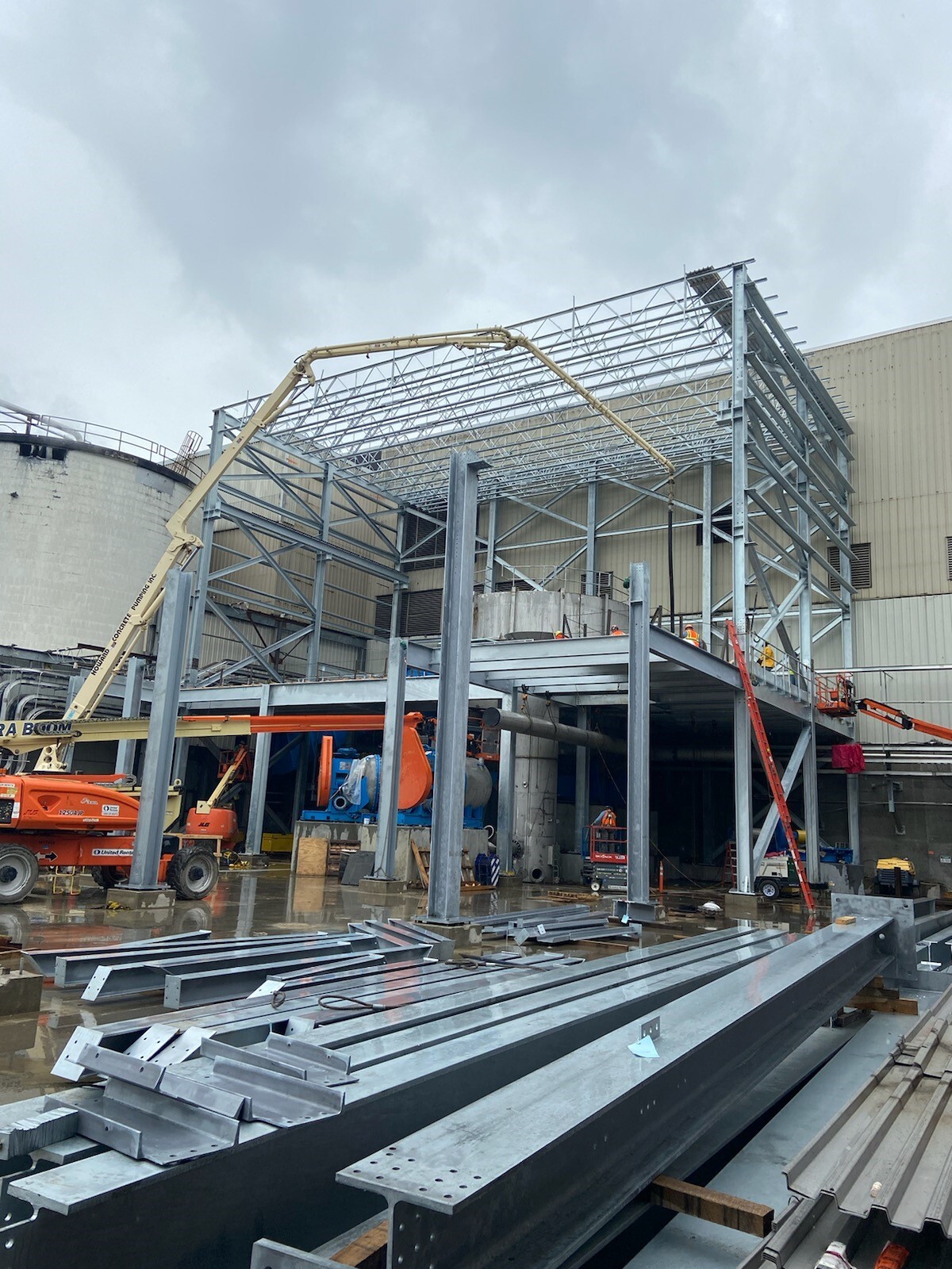 ND Paper Operating Building_crane_underway